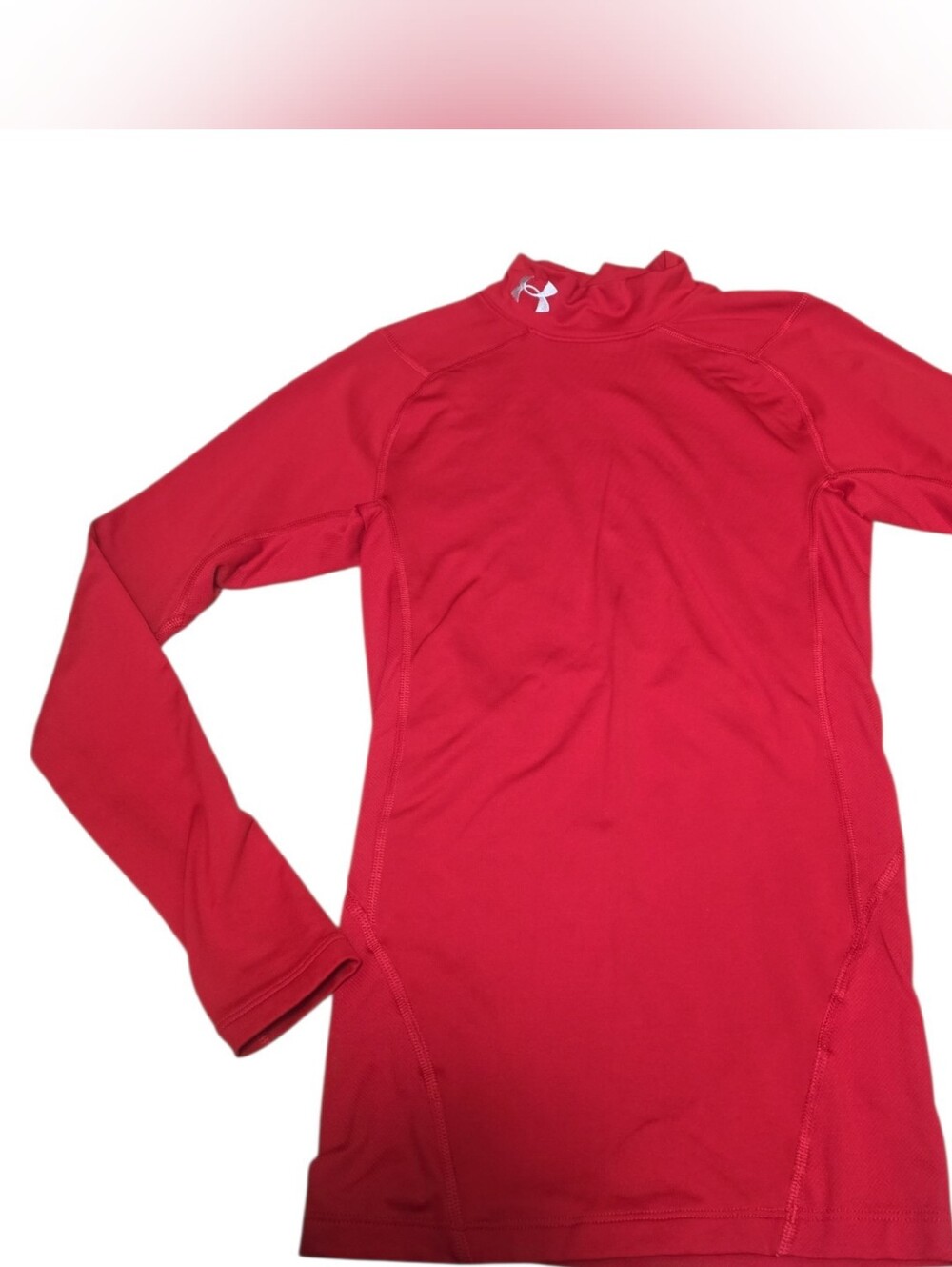 Under Armour Boys' Long Sleeve Performance Tee - Bright Red Cold Gear